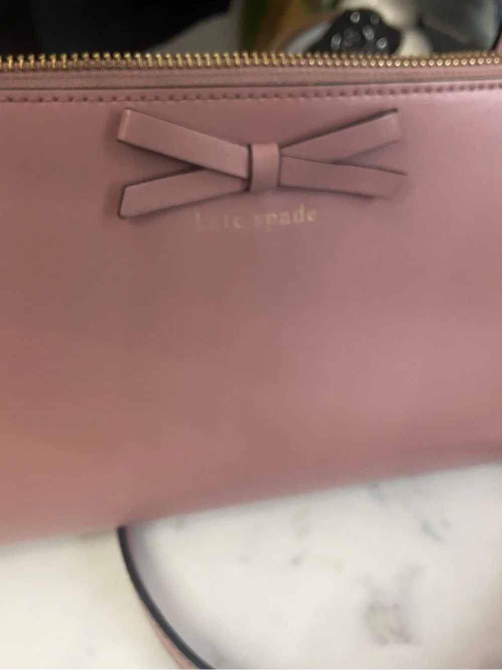kate spade mauve pink bow crossbody bag